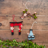 Japanese Gate with Cherry Blossoms Ornament