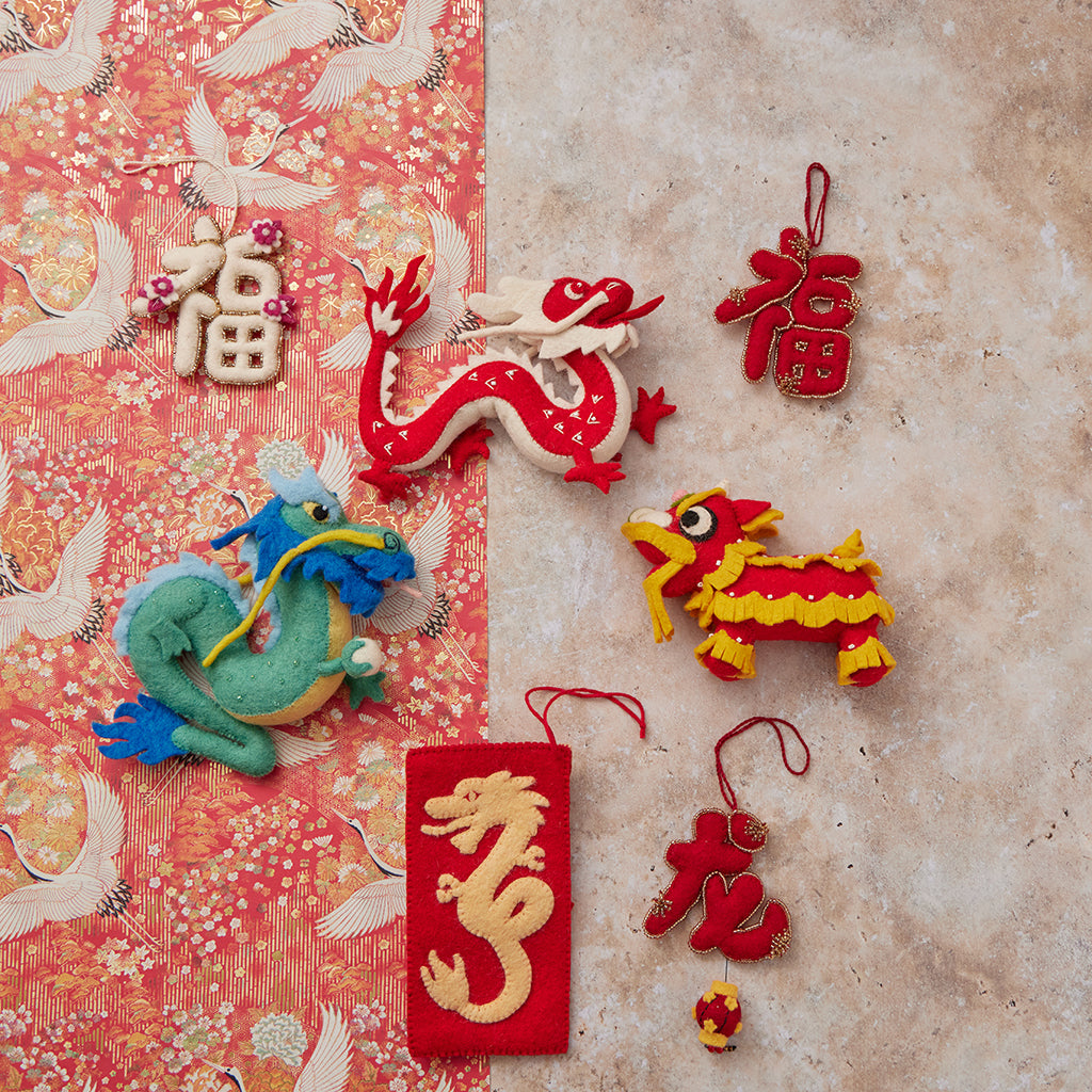 Chinese Red Dragon Ornament - Thumbnail 3