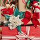 White Poinsettia Flower Bouquet with Vase