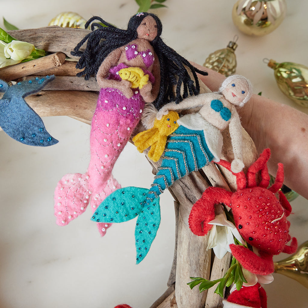 Mermaid with Octopus Ornament