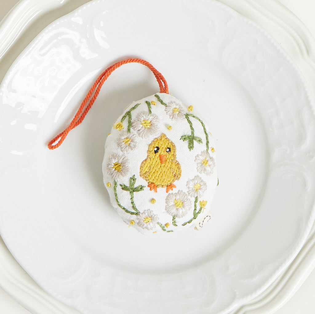 Spring Chick Easter Egg Ornament