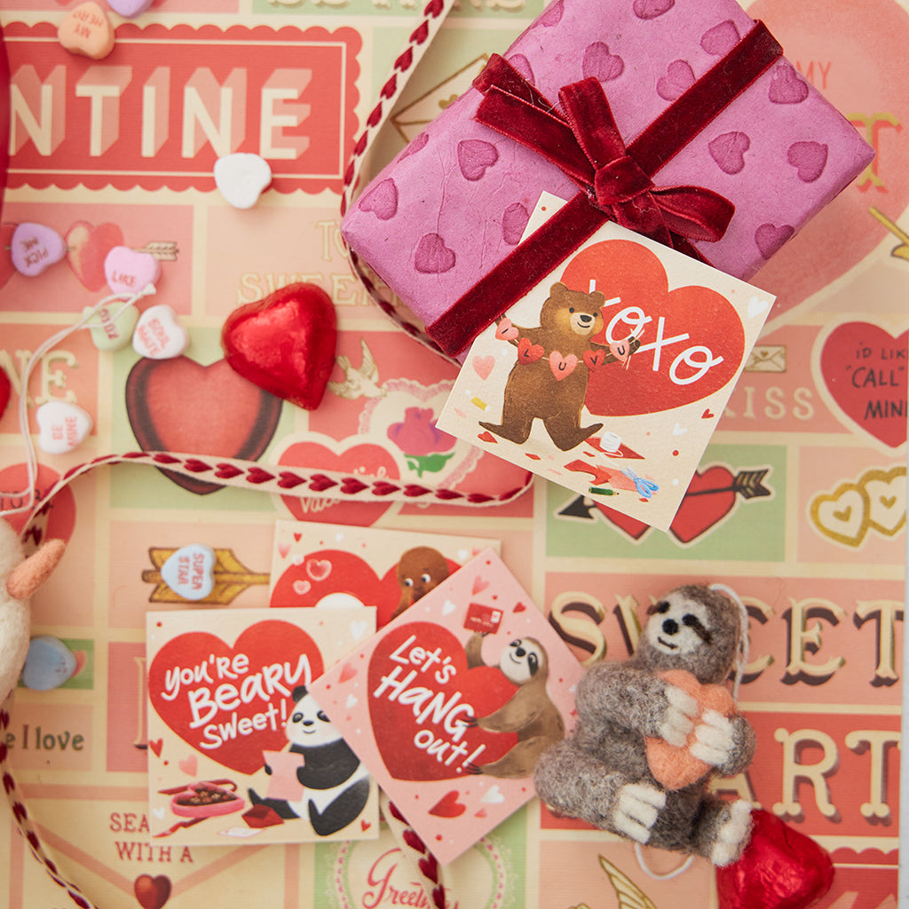 Valentine Animals Mini Cards - Set of 6