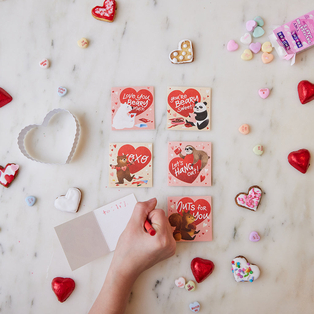 Valentine Animals Mini Cards - Set of 6