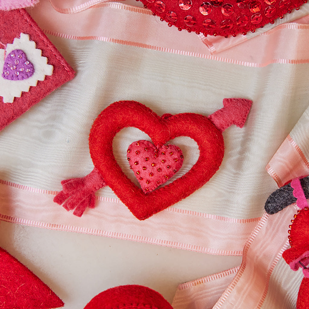 Little Cupid's Arrow Heart Ornament