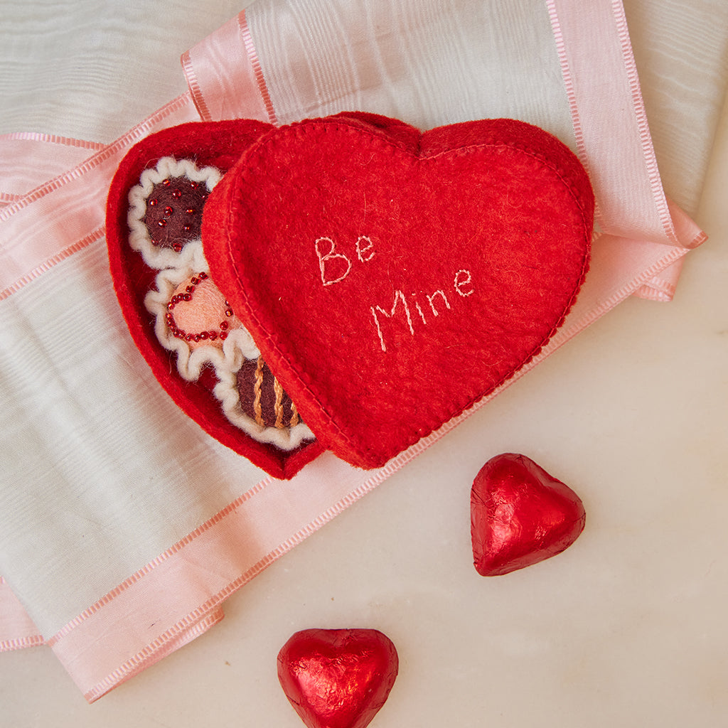 Be Mine Chocolate Truffles Heart Box Ornament