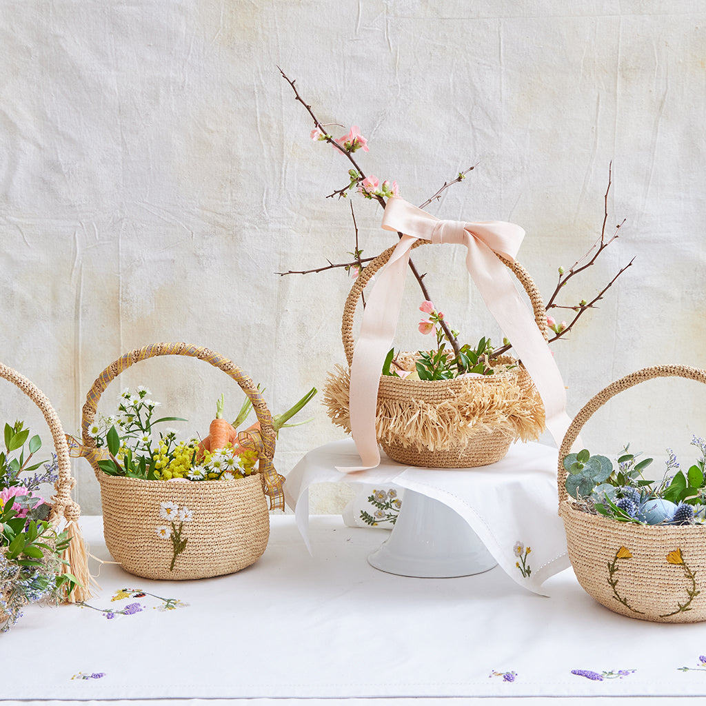 【LUDLOW(ラドロー)】 Fringe basket Rose bouquet basket | LUDLOW (Women)/ラドロー