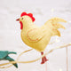 Strutting Yellow Rooster Ornament