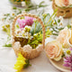 Mini Basket with White Flowers