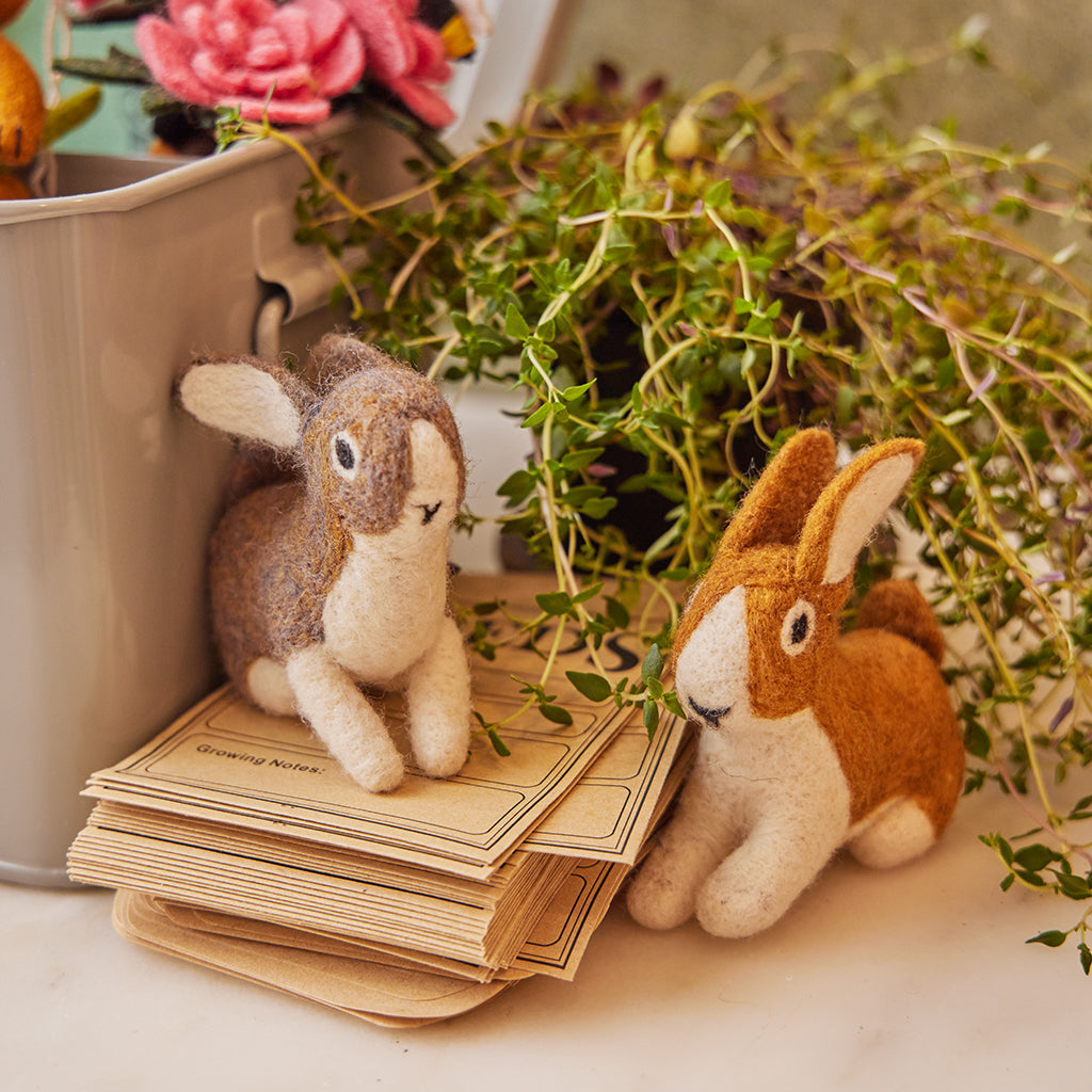 Hand Needle Felted Copper Brown Bunny Ornament Craftspring Hand Needle Felted Copper Brown Bunny Ornament Craftspring