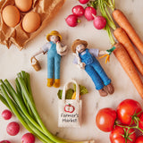 Farmer with Bunny Ornament