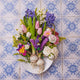 White Rose Flower Bouquet with Vase