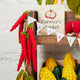 Small Red Chili Pepper Bunch Ornament