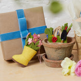Rain Boot with Flowers Ornament