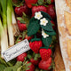 Fair trade felt strawberries handmade by artisans in Kyrgyzstan from merino wool