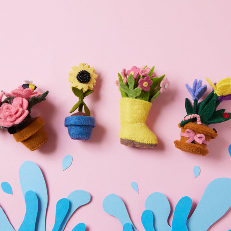 Bundle: Spring Garden Splash Ornaments - Set of 4