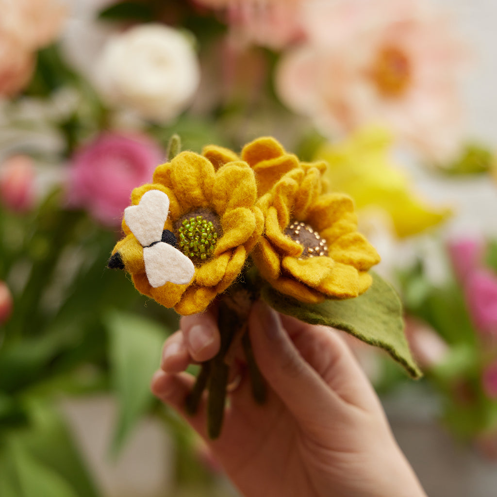 Bundle: Sweet Flower Bouquets with Vases - Set of 4