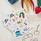 Craftspring Farmers Market vinyl sticker sheet – 10 waterproof stickers featuring fruit and vegetable illustrations inspired by felt ornaments.