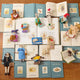 Handmade felt ornament featuring a cozy scene with a bear reading a book surrounded by many reading collection favorites. Crafted from eco-friendly wool, this ornament captures the magic of shared reading and childhood adventures. A heartwarming gift for book-loving families, young readers, and those who cherish the joy of storytelling. Ready to hang with a string attached, it adds a whimsical touch to holiday trees and reading spaces.