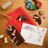 Santa Anteater Ornament