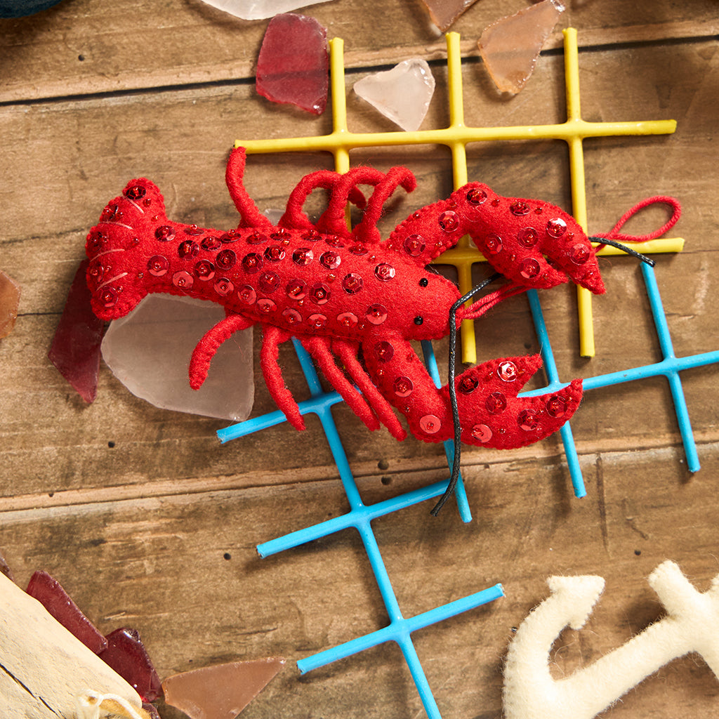 Bejeweled Red Lobster Ornament