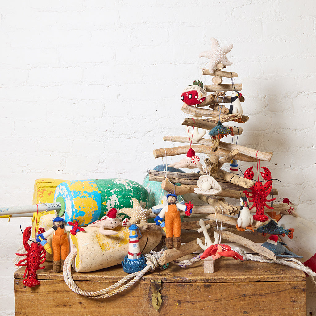 Christmas Crab Ornament