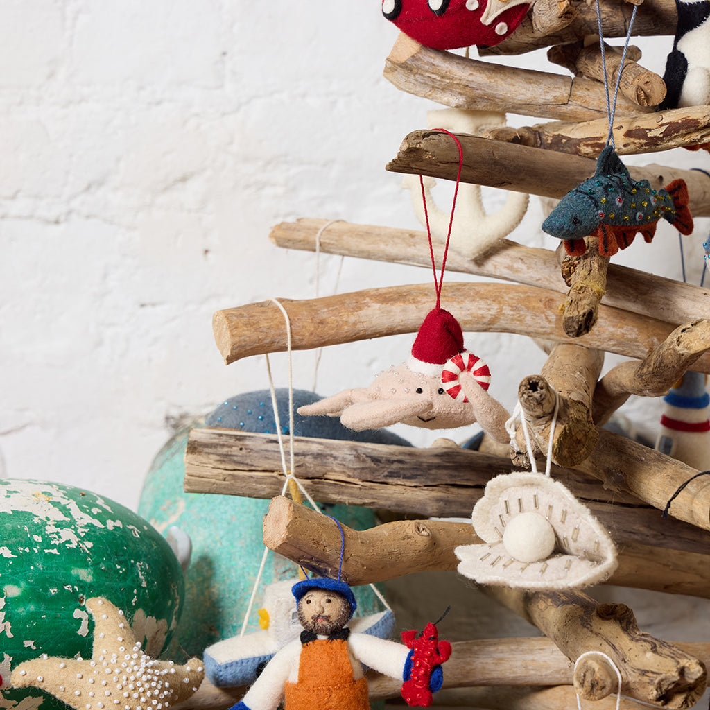 Christmas Crab Ornament
