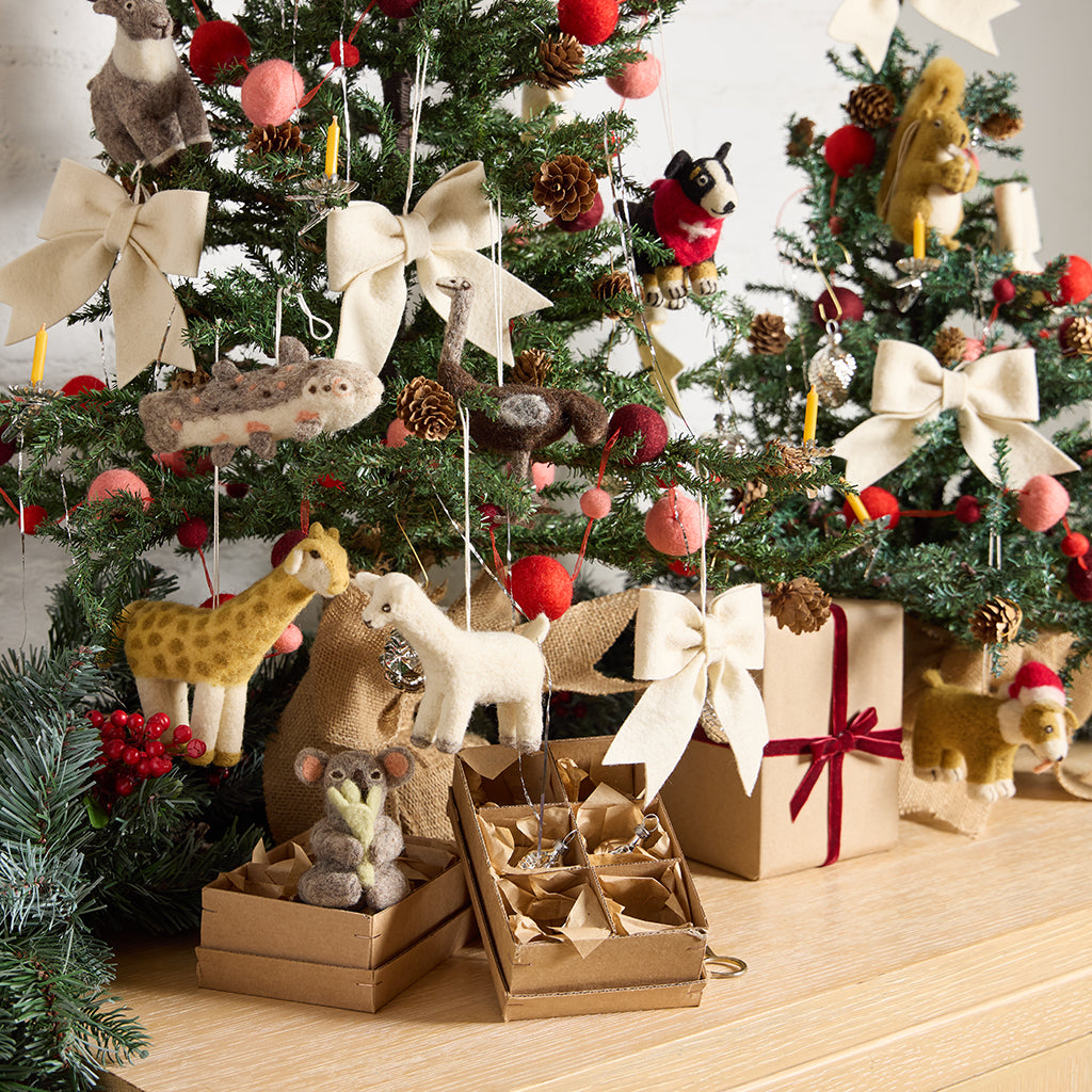 Hand Needle Felted White Andean Alpaca Ornament – Craftspring