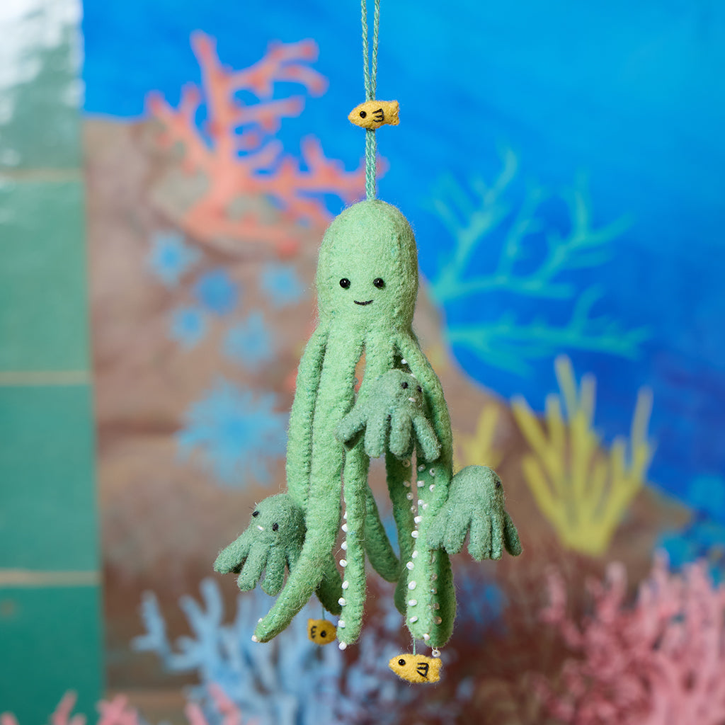 Octopus Parent & Kids Ornament
