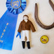 Horse Riding Equestrian Ornament - Brown Jacket