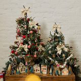 Classic Silver German Glass Ornaments - Set of 6