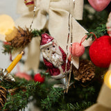 Santa German Glass Clip-On Ornament