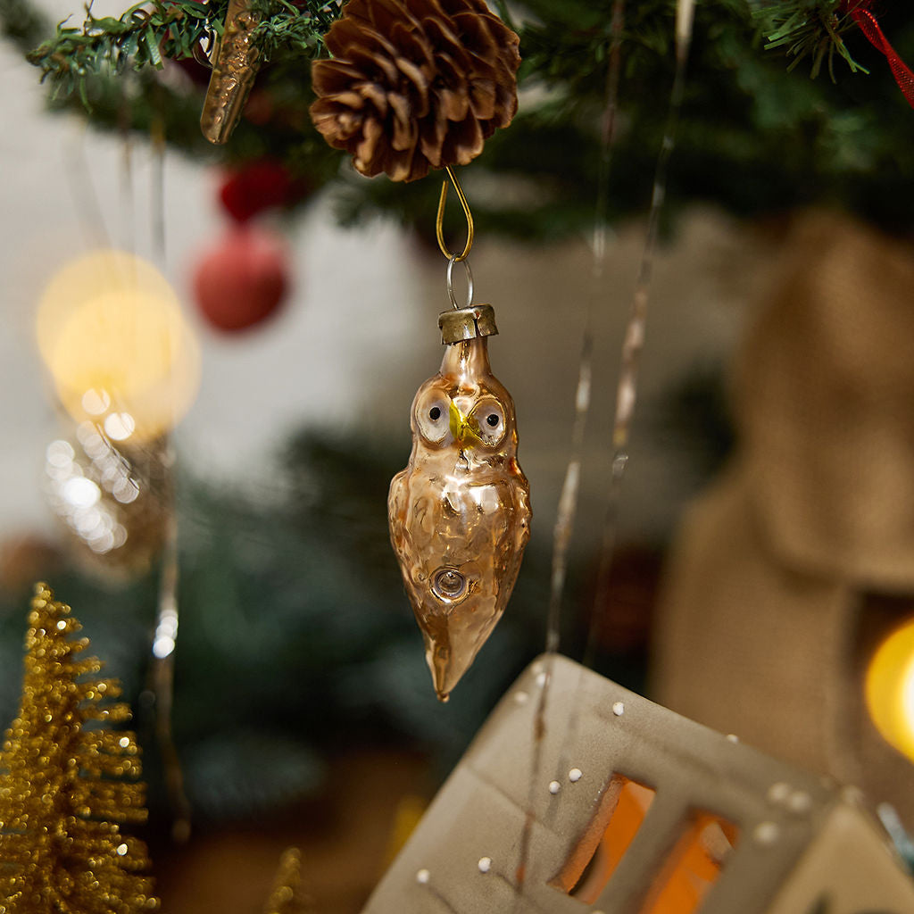 Assorted Vintage Handblown German Mini Ornaments - 10 Piece