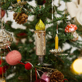 Candle German Glass Clip-On Ornament