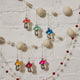 Mushroom German Glass Ornaments - Set of 6