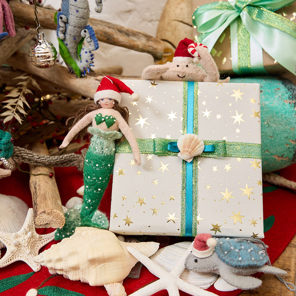 Christmas Mermaid Ornament - Light