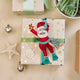 Tropical Snorkel Santa with Sea Turtle Ornament