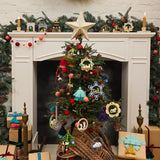Arctic Sky Polar Bears Wood Ornament