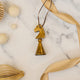 Chess Knight Ornament - Antique Brass