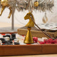 Chess Knight Ornament - Antique Brass