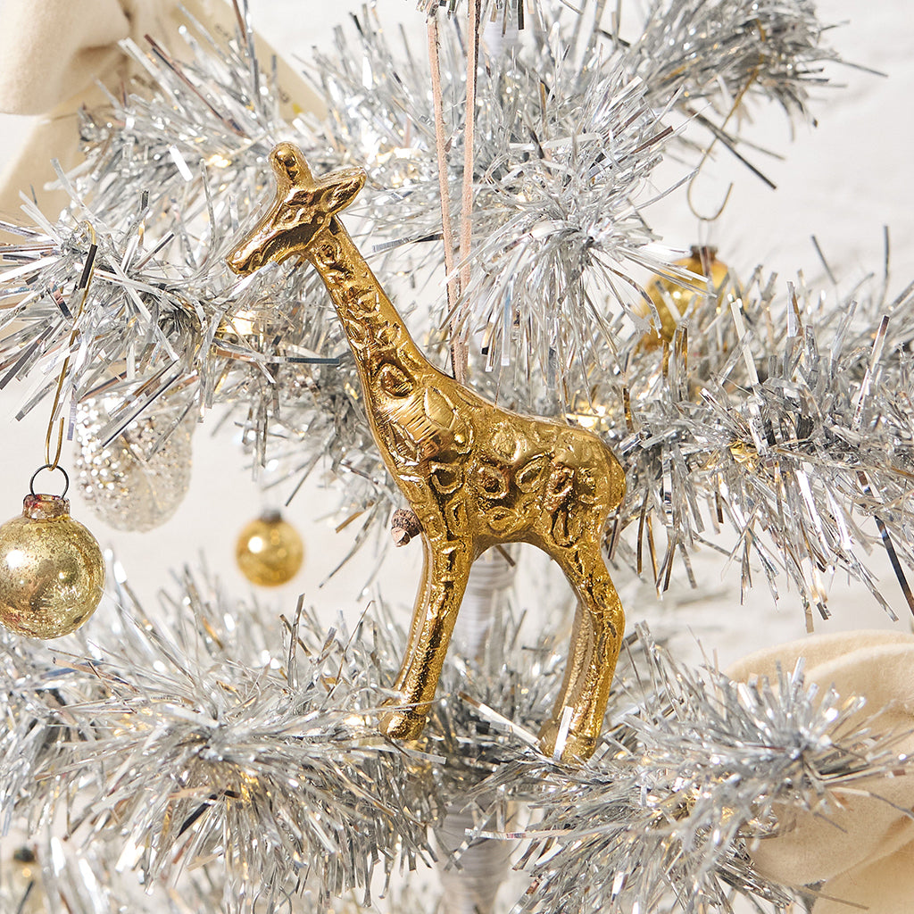 Giraffe Ornament - Antique Brass