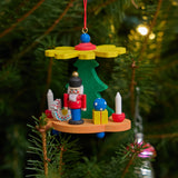 Pyramid Nutcracker German Wooden Ornament