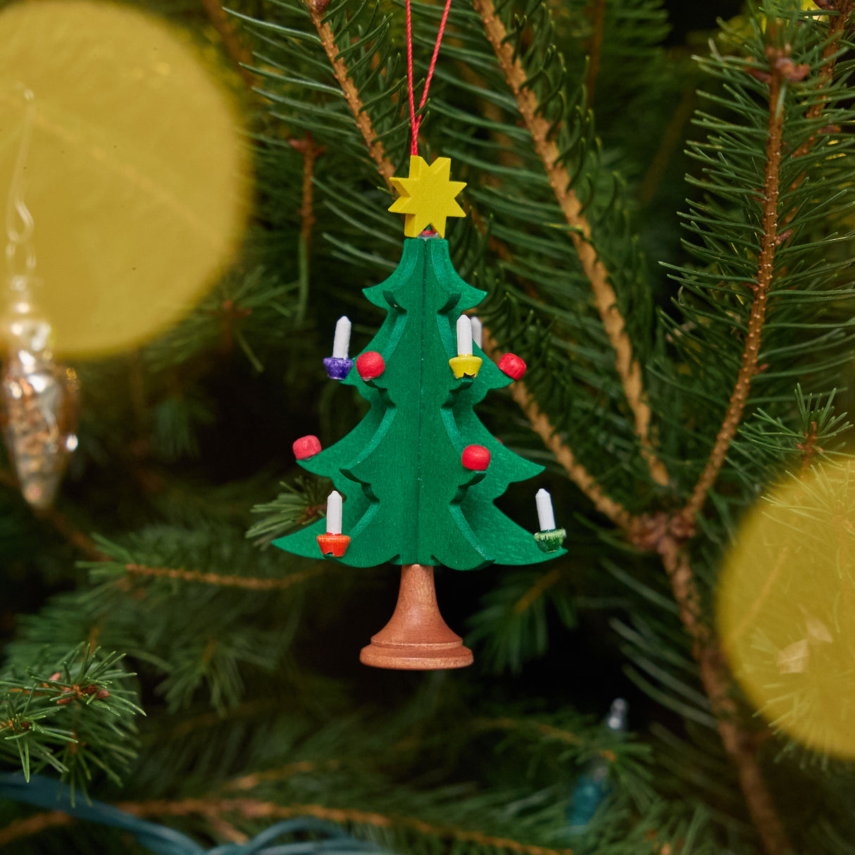 Christmas Tree German Wooden Ornament