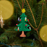 Christmas Tree German Wooden Ornament