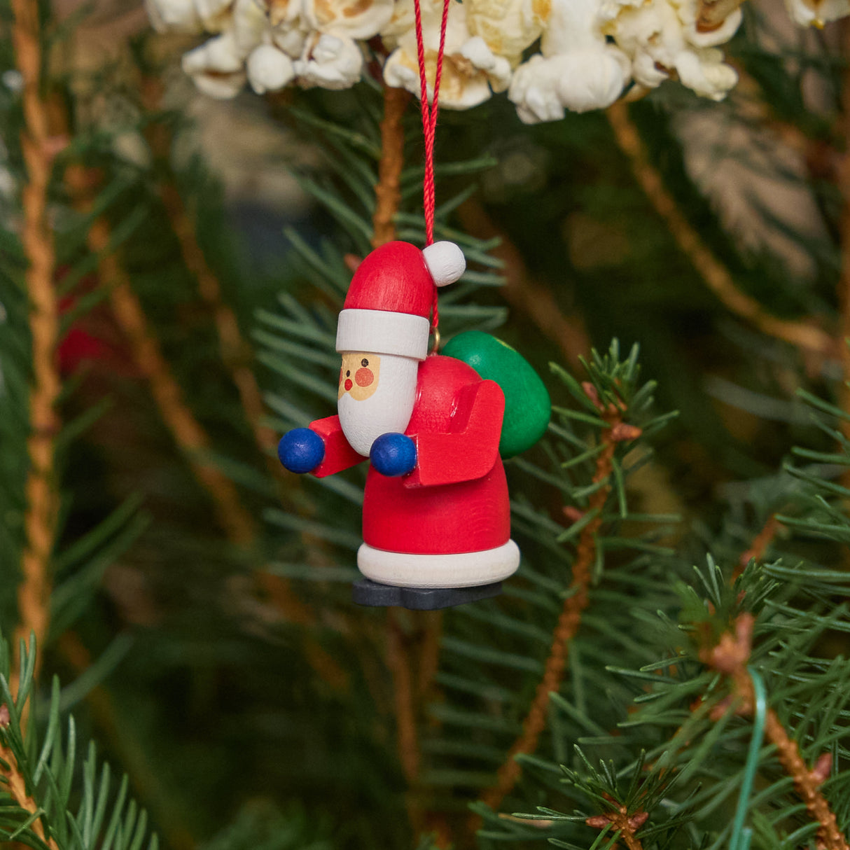 Santa German Wooden Ornament