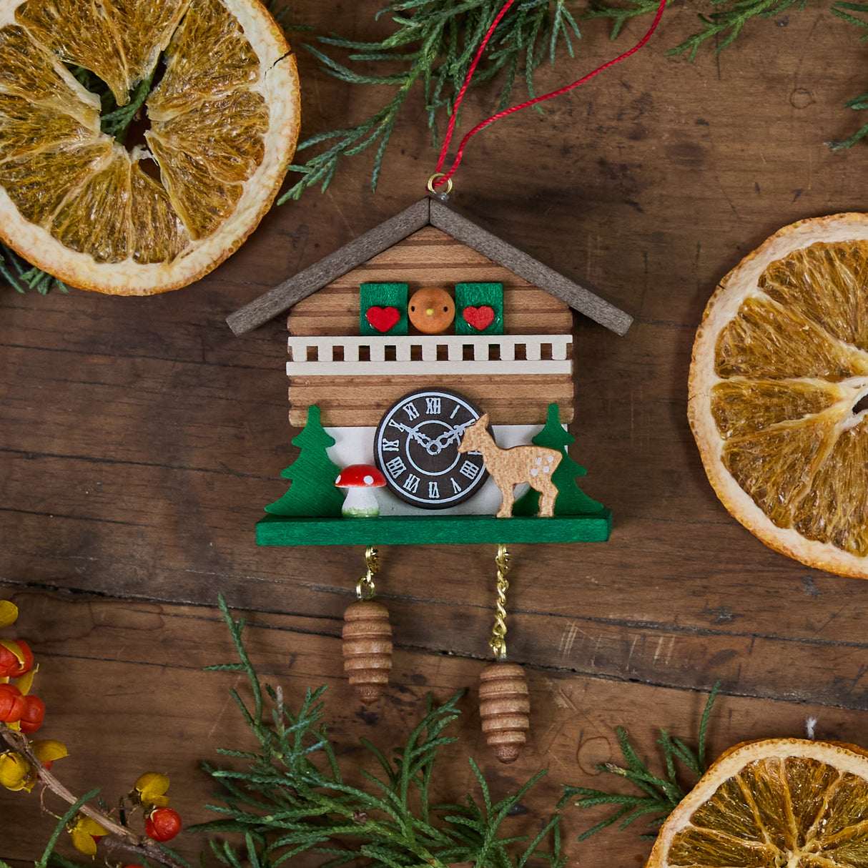 Cuckoo Clock German Wooden Ornament