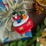 Nutcracker Music Box German Wooden Ornament