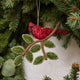 Northern Cardinal Beaded Ornament