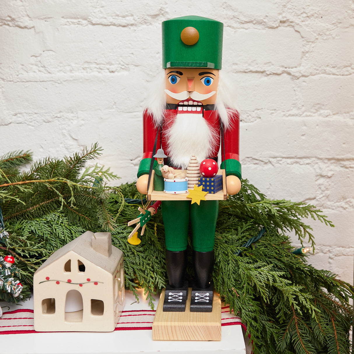 Large German Wooden 13" Nutcracker - Toy Maker