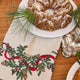 Natural Candle Garland Linen Tea Towel