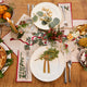 Natural Candle Garland Linen Table Runner